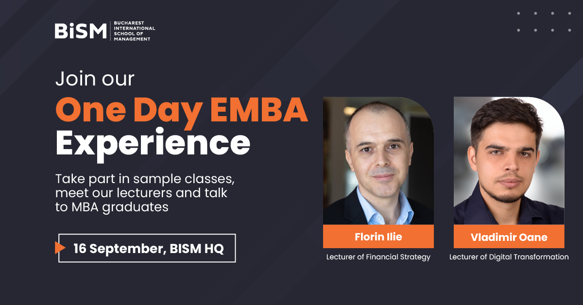 One Day MBA Experience – September – Fully booked