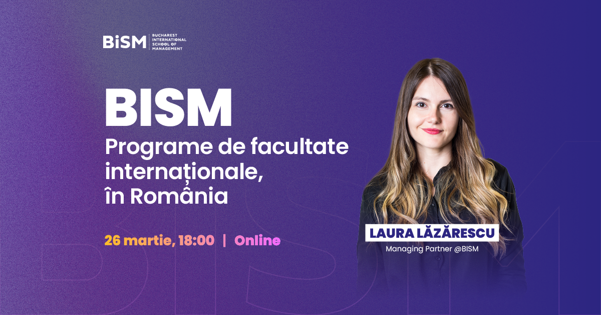 bism programe de facultate internationale in Romania
